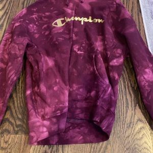 Hampton purple tie dye hoodie